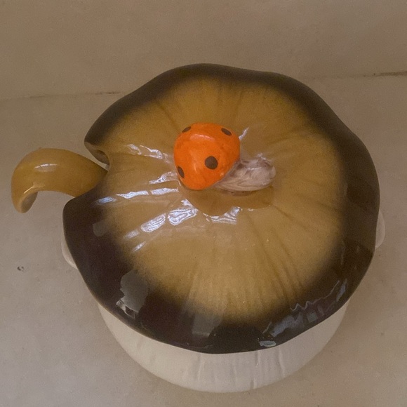 Rare Merry Mushroom Vintage Laurentian Tureen/Soup Serving Bowl w Ladle/Lid LRG - Picture 8 of 15